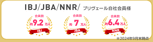JBA/NNR/NBIO プリヴェール自社会員様 合計約7万人の会員数